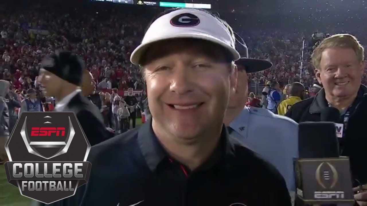 Georgia Coach Kirby Smart On His Team's Thrilling 2018 Rose Bowl Win ...