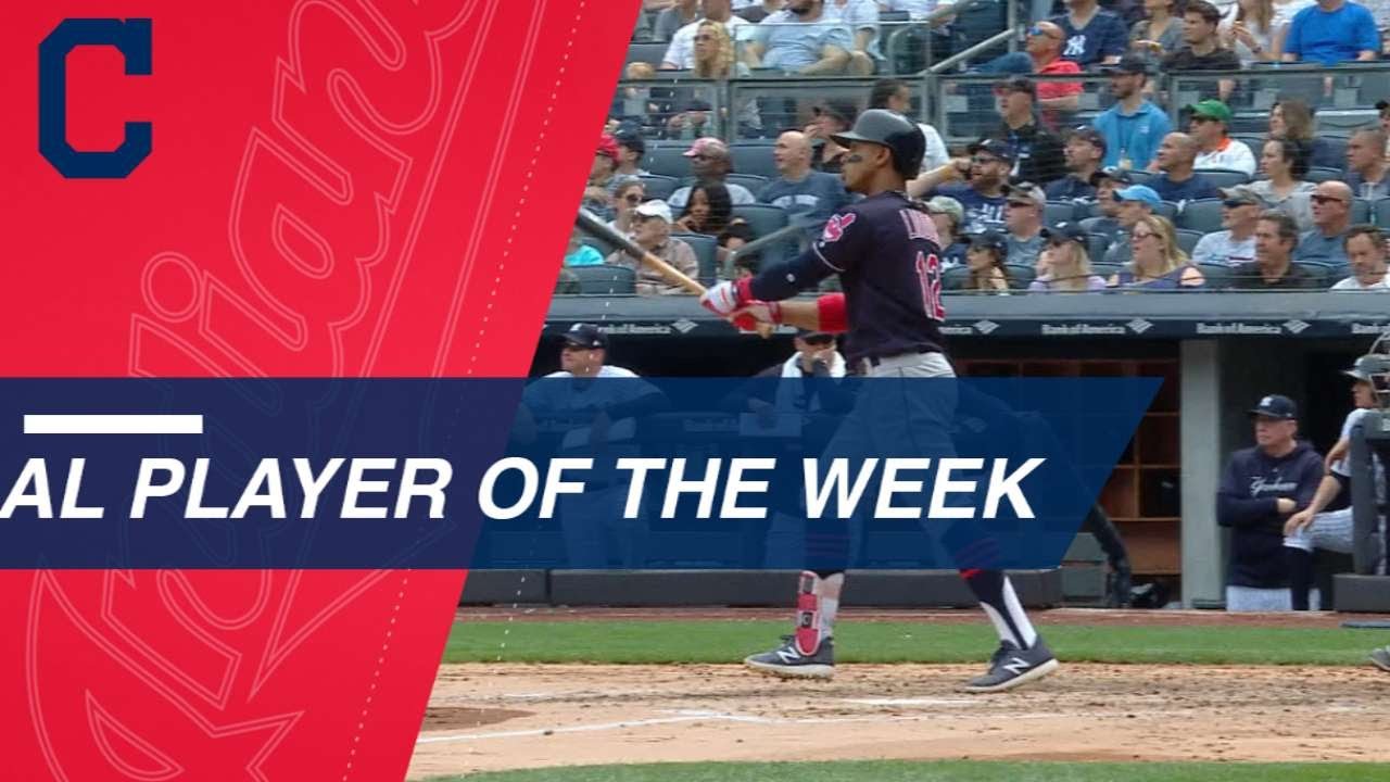 Francisco Lindor Named Al Player Of The Week - Winnerz Circle