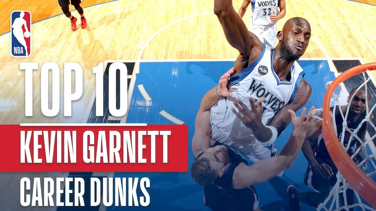 Kevin Garnett's Top 10 Career NBA Dunks! - Winnerz Circle