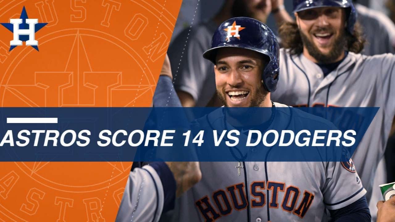 Astros score 14 runs against the Dodgers Winnerz Circle
