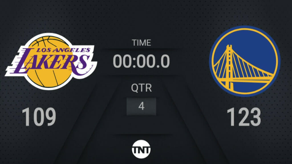 Lakers @ Warriors | NBA on TNT Live Scoreboard | #KiaTipOff22 - Winnerz ...